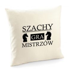 Poszewka Szachy gra mistrzów poduszka