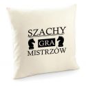 Poszewka Szachy gra mistrzów poduszka