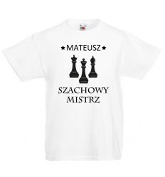 Szachowy mistrz Koszulka gracza z imieniem