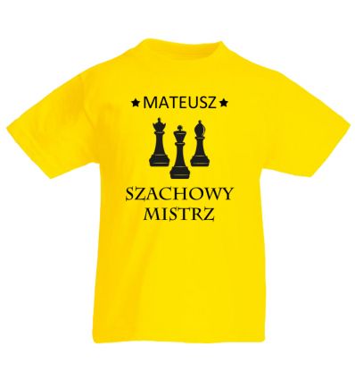 Szachowy mistrz Koszulka gracza z imieniem
