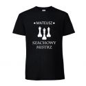 Szachowy mistrz Koszulka męska z imieniem
