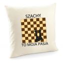 Poszewka z szachownicą poduszka