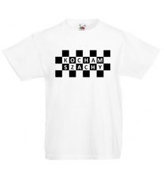 Koszulka szachisty dla dzieci Kocham Szachy