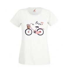 Koszulka damska z rowerem