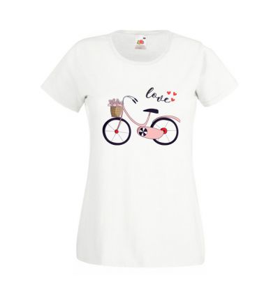 Koszulka damska z rowerem