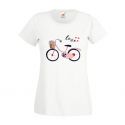 Koszulka damska z rowerem