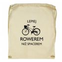 Workoplecak Lepiej rowerem niż spacerem