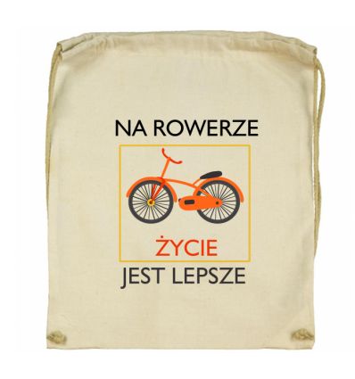Workoplecak Na rowerze życie jest lepsze