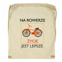 Workoplecak Na rowerze życie jest lepsze