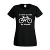 Koszulka rowerowa damska I want to ride my bicycle
