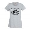 Koszulka rowerowa damska I want to ride my bicycle