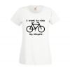 Koszulka rowerowa damska I want to ride my bicycle