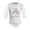 Body na roczek dla dziewczynki z imieniem i tęczą