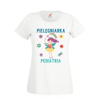 Koszulka Pielęgniarka Pediatria z wróżką