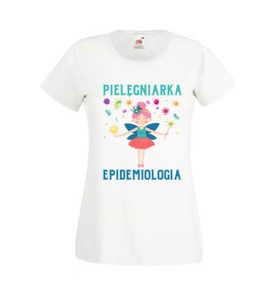 Koszulka Pielęgniarka Epidemiologia z wróżką