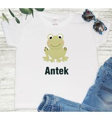 Żabka Koszulka dla dzieci z imieniem