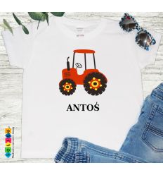 Koszulka Traktor z imieniem