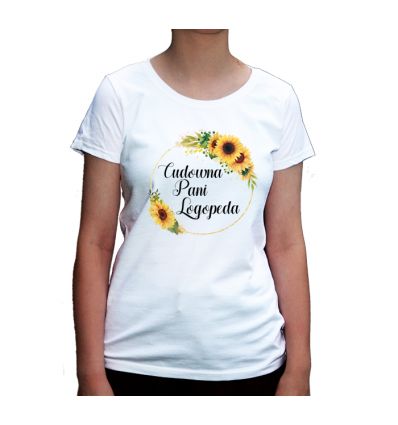 Koszulka logopedy Cudowna Pani Logopeda