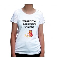 Koszulka logopedy Terapeutka poprawnej wymowy
