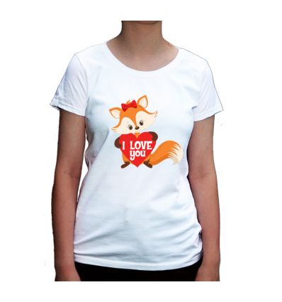 Koszulka Lis z sercem