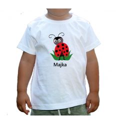 Biedronka Koszulka z imieniem dla przedszkolaka
