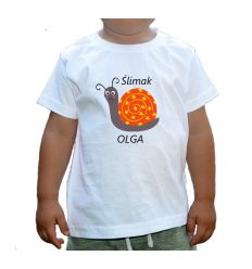 Ślimak Koszulka z imieniem dziecka