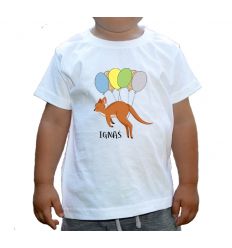 Kangur z balonami z imieniem koszulka