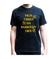 Koszulka pszczelarza Moja pasieka ma najsłodszy miód
