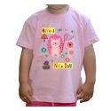 Koszulka różowy jeż dla dzieci