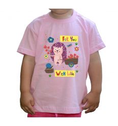 Koszulka fioletowy jeż dla dzieci