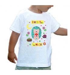 Koszulka niebieski jeż dla dzieci