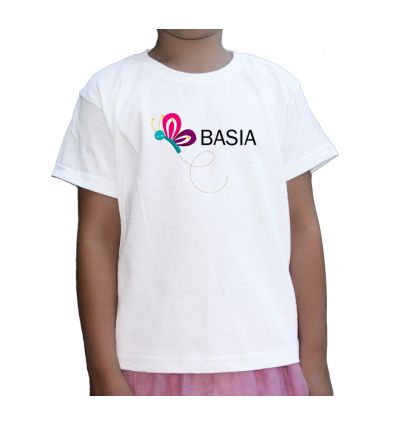 Koszulka z motylkiem z imieniem