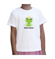 Koszulka z żabką dla chłopca z imieniem