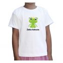 Koszulka z żabką dla dziewczynki z imieniem