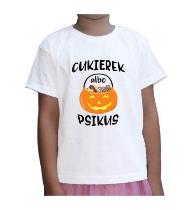 Koszulka Cukierek albo Psikus z dynią