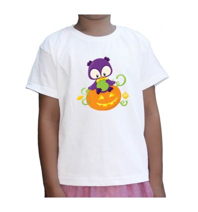 Koszulka na Halloween Sowa na dyni