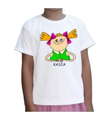 Koszulka Uczennica z imieniem dziecka