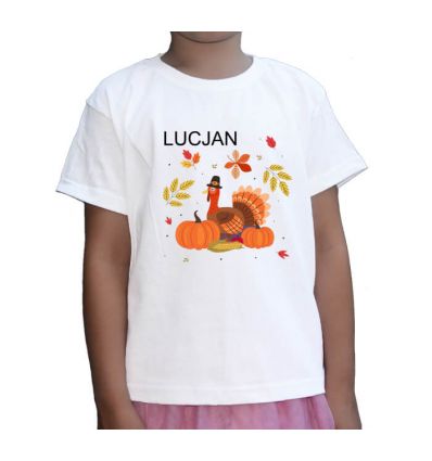 Indyk i dynie koszulka z imieniem