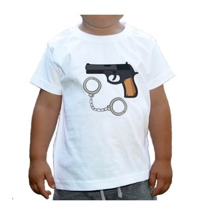 Koszulka dziecięca Pistolet i kajdanki