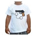 Koszulka policyjna dla dzieci Pistolet i kajdanki