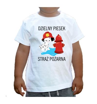 Piesek Strażak Koszulka strażacka