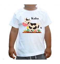 Koszulka Krówka na grządce z imieniem