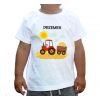 Koszulka Traktor na polu z imieniem
