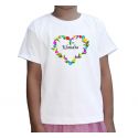 Serce z imieniem Koszulka dla dziewczynki