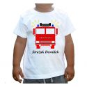 Koszulka Wóz strażacki z imieniem