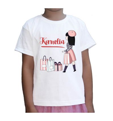 Koszulka dziecięca imienna Francuski szyk