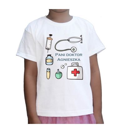 Koszulka dziecięca imienna Pani Doktor