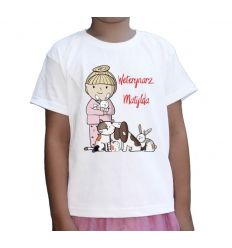 Koszulka Pani weterynarz z imieniem