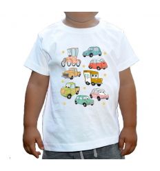 Koszulka z samochodami dla dzieci