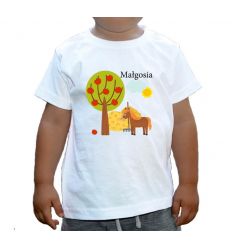 Koszulka Koń w sadzie z imieniem